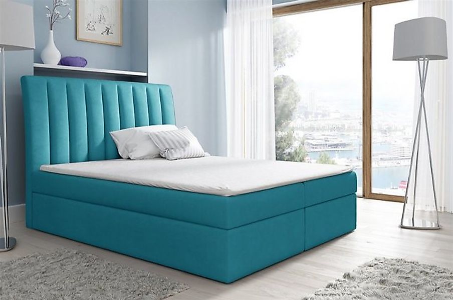 Fun Möbel Boxspringbett Boxspringbett Schlafzimmerbett MALENA in Stoff oder günstig online kaufen