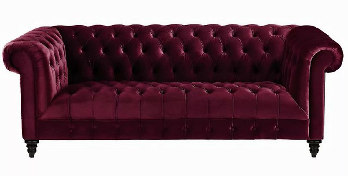 Xlmoebel Sofa Neue Chesterfield Wohnzimmercouch mit Bordeaux Stoff, Hergest günstig online kaufen