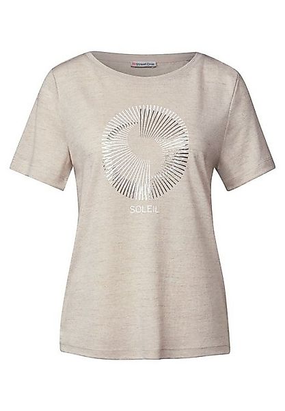 STREET ONE Langarmshirt – Leichtes Kurzarmshirt mit Rundhalsausschnitt und günstig online kaufen