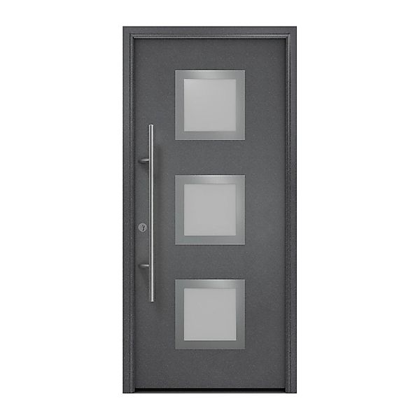 EcoStar Haustür Isopro Secur IPS 810S Anthrazitmetallic 110 cm x 210 cm DIN günstig online kaufen