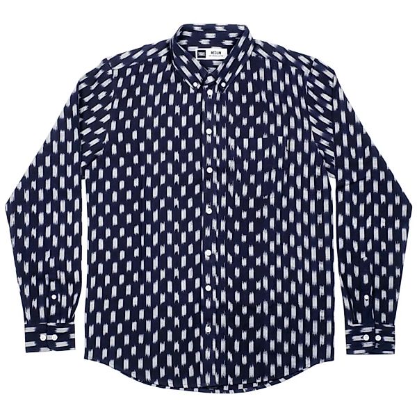 Shirt Varberg Handloom Small Squares Navy günstig online kaufen