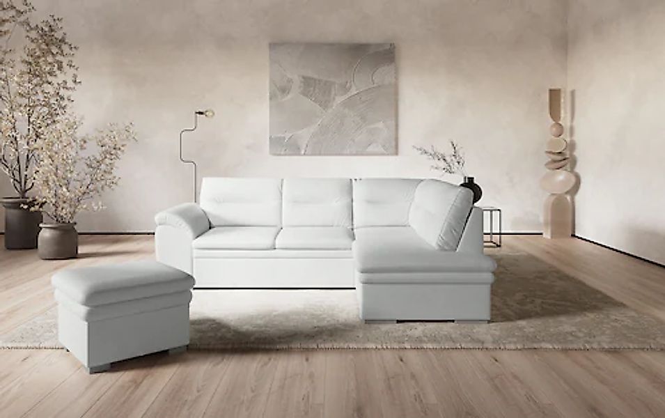 COTTA Ecksofa »Leandra L-Form«, wahlweise mit Bettfunktion & Bettkasten günstig online kaufen