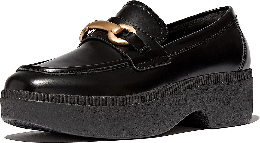 Fitflop F-Luma Chunky-Snaffle Box-Leather D/Wedge Loafers Sneaker günstig online kaufen