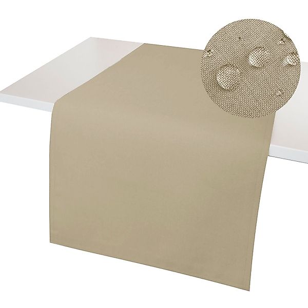 Tischläufer Leinenoptik Tischläufer WINDSTABIL uni Tischdecke, günstig online kaufen
