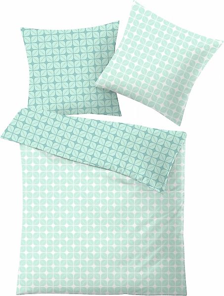 Kleine Wolke Bettwäsche "Sina" 2 Stk. mit modernem Blattmuster günstig online kaufen