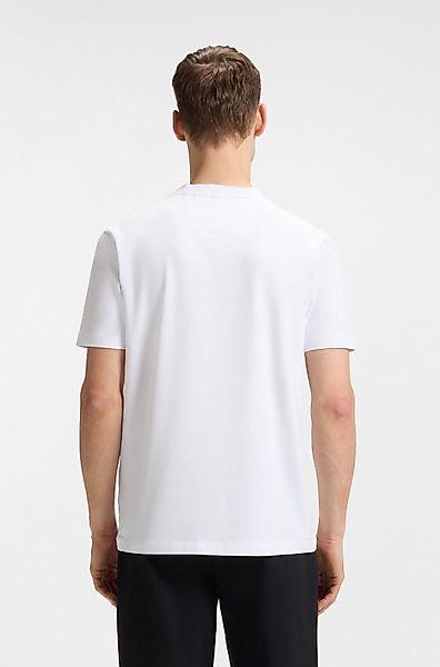 BOSS GREEN T-Shirt Tee Rib mit Logo am Ausschnitt günstig online kaufen