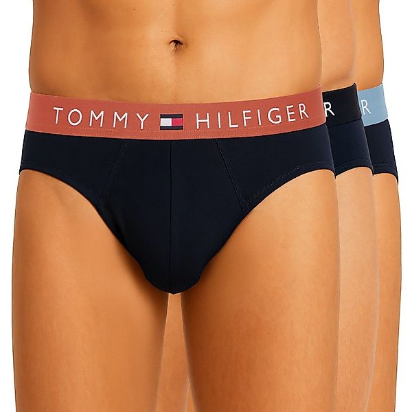 Tommy Hilfiger 3-er Set Slips in Blau mit abgesetztem Webbund günstig online kaufen