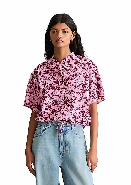 Marc OPolo DENIM Kurzarmbluse "aus bedrucktem Viskose-Mix" günstig online kaufen