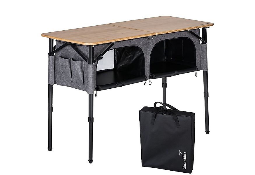 Skandika Campingschrank Campingtisch mit Schrank Tolja, mit 2 großen Staufä günstig online kaufen