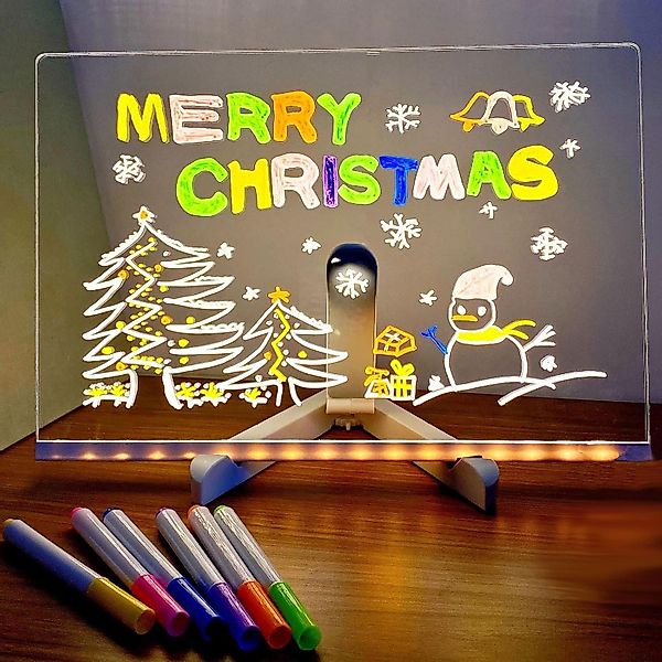 RWEUOQ Memoboard LED-Nachrichtentafel mit 7-Farben-Stift und günstig online kaufen