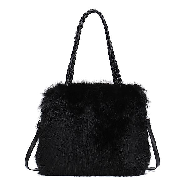 ITALYSHOP24 Schultertasche Damen PELZ TASCHE Shopper günstig online kaufen