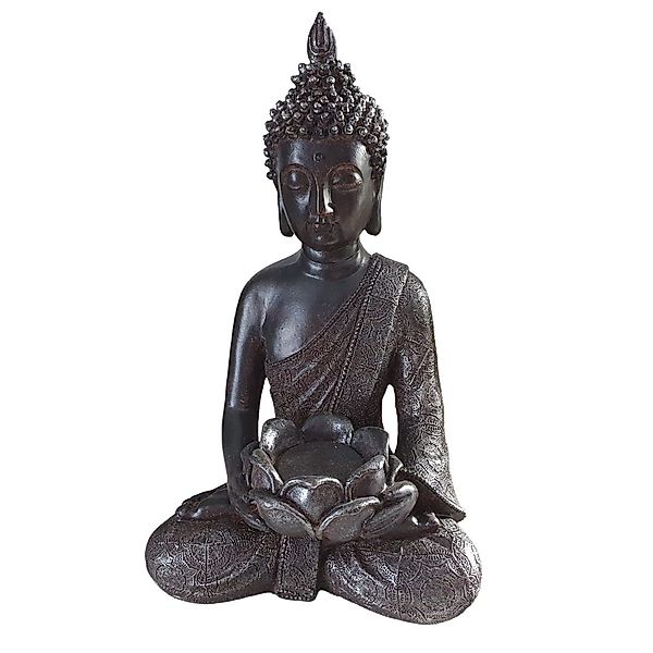 Aspinaworld Dekofigur Thai Buddha Figur braun günstig online kaufen