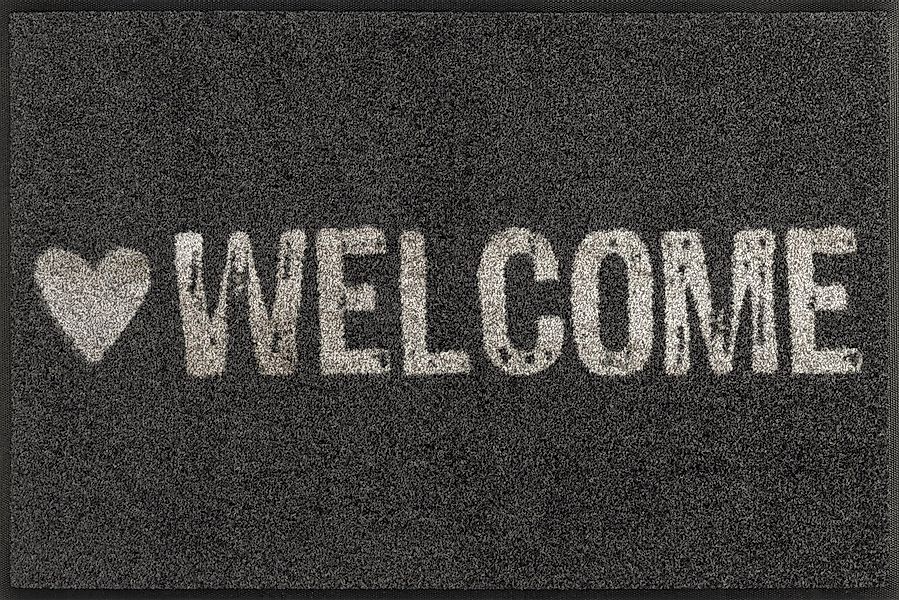 wash+dry by Kleen-Tex Fußmatte Warmly Welcome, rechteckig, Höhe: 7 mm günstig online kaufen