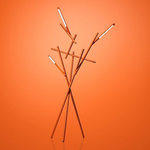 Foscarini Tuareg LED-Stehleuchte, Dimmer, orange günstig online kaufen