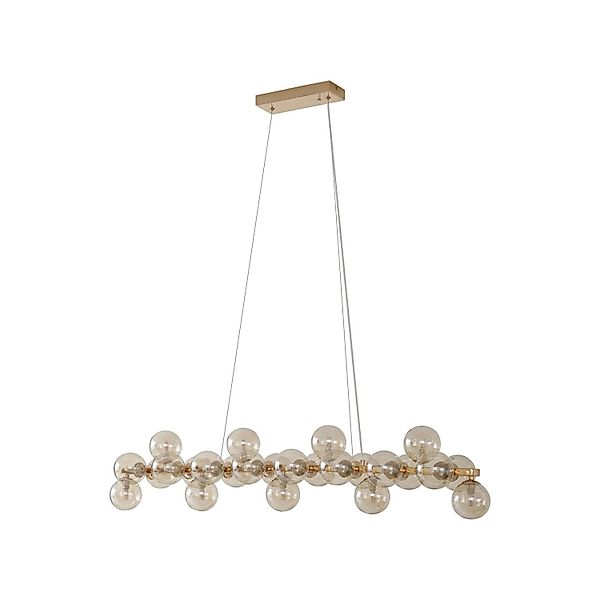 Lucande Pendelleuchte Naelen 10020480 Modern in Gold Messing aus Metall 25- günstig online kaufen