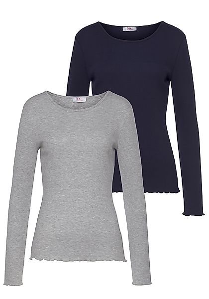 Flashlights Langarmshirt Packung, 2er-Pack, 2 Stk. tlg. sehr figurbetonter günstig online kaufen