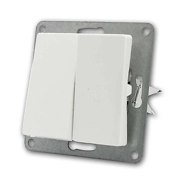 McPower CUP Wechselschalter 2-Fach Weiß 250V10A UP günstig online kaufen