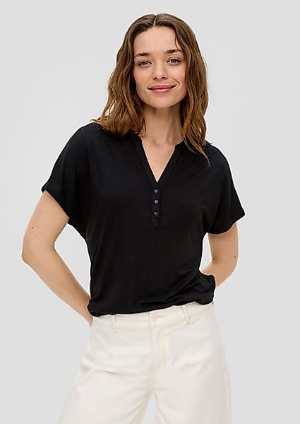 s.Oliver Kurzarmshirt T-Shirt mit V-Ausschnitt günstig online kaufen
