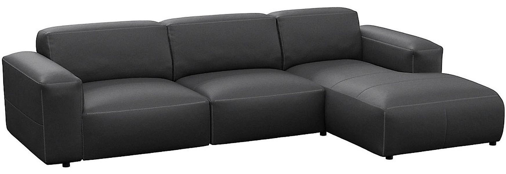 FLEXLUX Ecksofa "Lucera bequem und komfortabel durch hochwertigen Sitzaufba günstig online kaufen