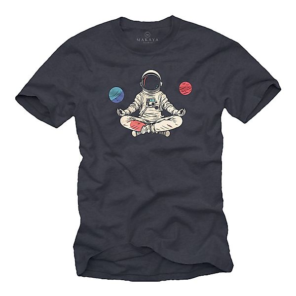 MAKAYA T-Shirt mit Aufdruck Astronaut Herren günstig online kaufen