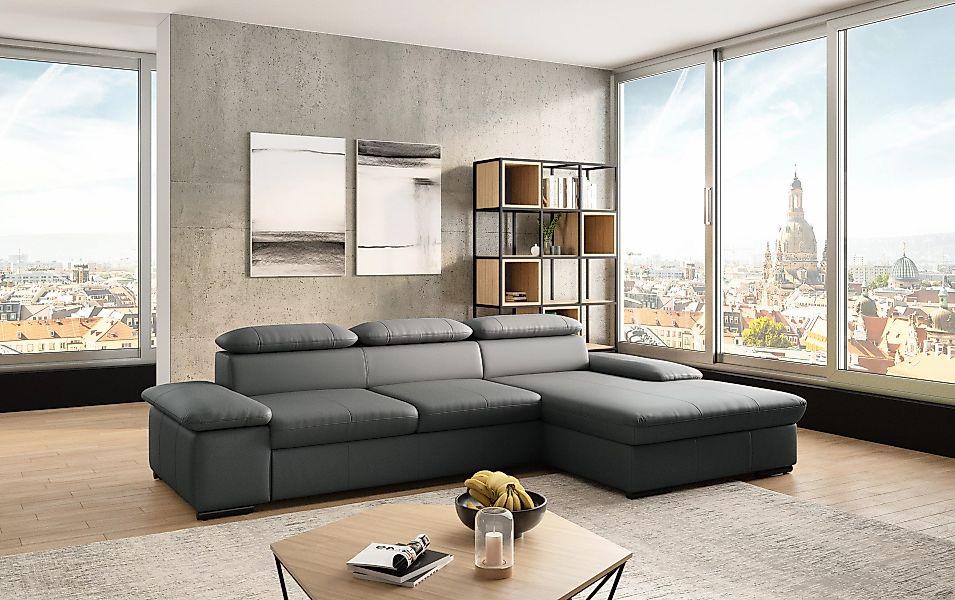 sit&more Ecksofa »Alcudia L-Form«, wahlweise mit Bettfunktion günstig online kaufen