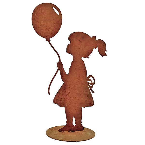 Rostikal Gartenfigur Mädchen Figur Edelrost mit günstig online kaufen