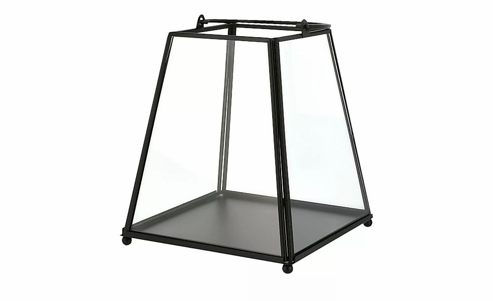 Laterne   ¦ schwarz ¦ Metall,Glas ¦ Maße (cm): B: 17,2 H: 19,5 T: 17.2 Acce günstig online kaufen