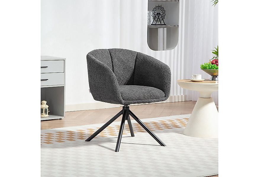 HOMCOM Relaxsessel Sessel (Polsterstuhl mit bequemer Sitzschale, 1-St., Dre günstig online kaufen