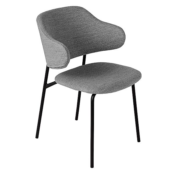 riess-ambiente Armlehnstuhl VOGUE grau / schwarz günstig online kaufen