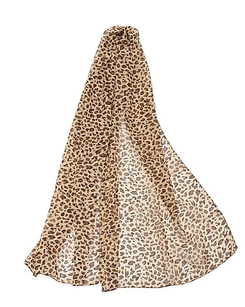 MayTree Modeschal leichter Chiffonschal Damen Leopard 48x150cm, Frühling So günstig online kaufen