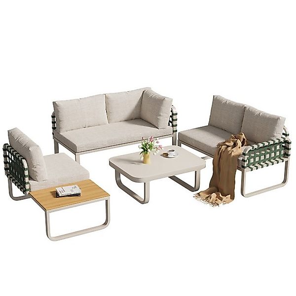 MODFU Sofa Garten Lounge Set,Modernes Outdoor Sofa Set, Garten Lounge Set ( günstig online kaufen