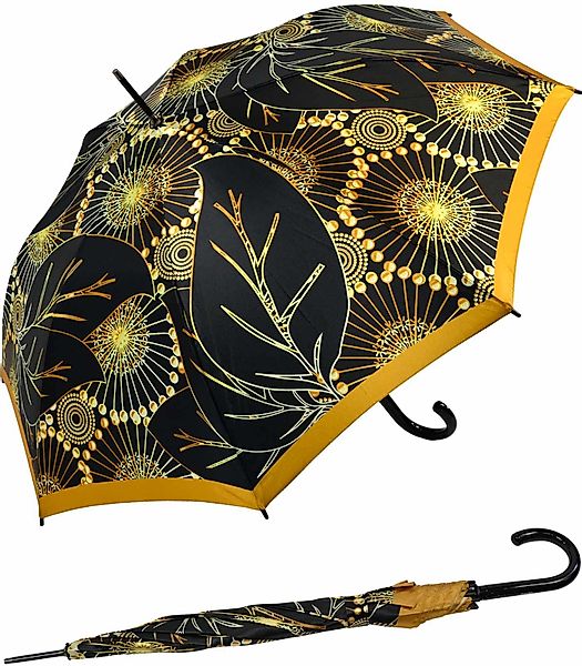 doppler® Stockregenschirm extravagant bedruckter Damenschirm Auf-Automatik, günstig online kaufen