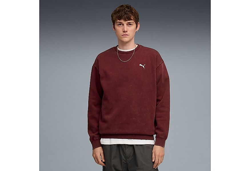 PUMA Langarmshirt ESS ELEVATED RELAXED WASH CREW FL sportlicher Stil, Rundh günstig online kaufen