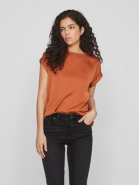 Vila Kurzarmshirt VIELLETTE S/S SATIN TOP günstig online kaufen