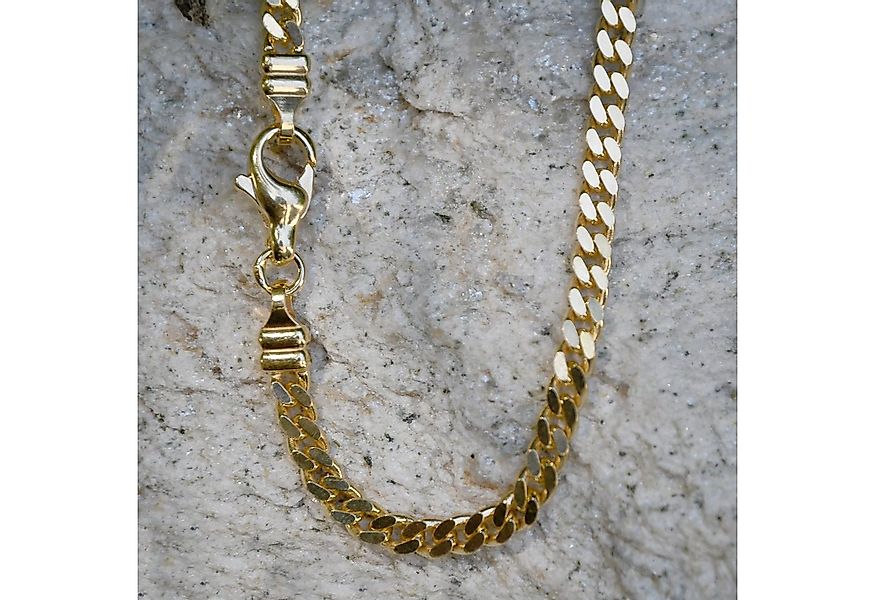 HOPLO Panzerkette Goldkette Panzerkette Länge 50cm - Breite 3,3mm - 750-18 günstig online kaufen