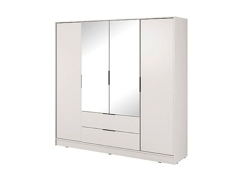 Goldstoff Kleiderschrank NADI – 220 cm breit 4-türiger Kleiderschrank (4 Fa günstig online kaufen