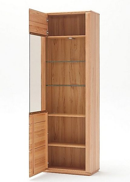 expendio Vitrine Senta 4 Kernbuche teilmassiv 69x209x38 cm vormontiert mit günstig online kaufen