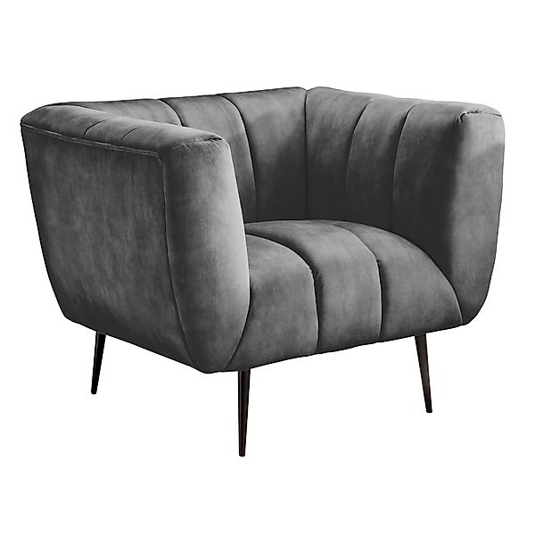 riess-ambiente Sessel NOBLESSE 105cm grau / günstig online kaufen