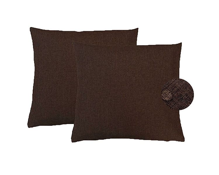 Kissenbezüge 2er Set Leinen Optik Kissenbezug Dekokissenbezug, (2 Stück), s günstig online kaufen