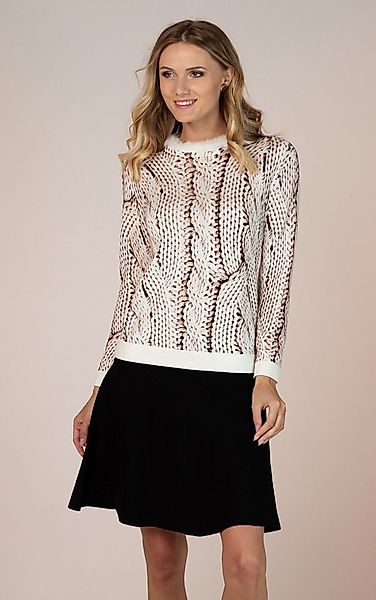 Passioni Strickrock Knielang Skaterrock günstig online kaufen