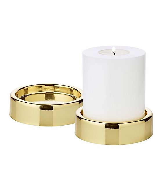 EDZARD Kerzenhalter Sanremo, 2er-Set, Edelstahl, vernickelt, hochglanzpolie günstig online kaufen