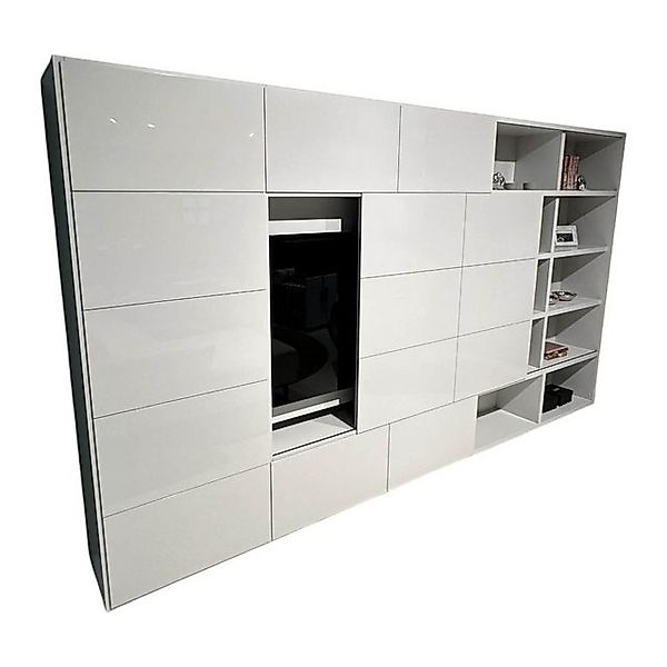 Kettnaker Anbauschrank Wohnwand Vita Lack Grauweiß Matt Und Hochglanz Mit günstig online kaufen
