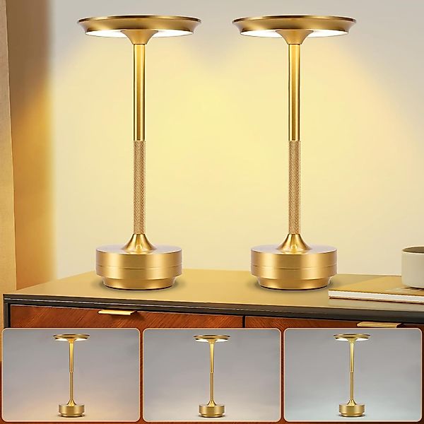 ZMH LED Tischleuchte Kabellos Nachttischlampe Touch günstig online kaufen