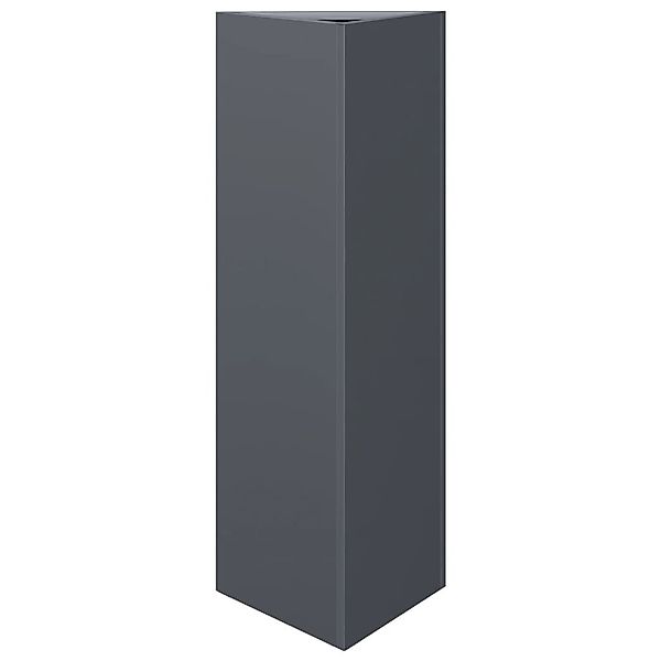 vidaXL Blumentopf Pflanzkübel Anthrazit Dreieckig 30x26x75 günstig online kaufen