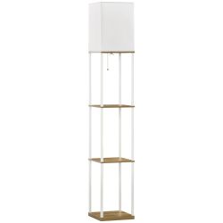 HOMCOM Stehlampe Stehlampe Wohnzimmer mit 3 günstig online kaufen