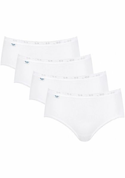 sloggi Midislip "Basic+", (4er Pack), perfekter Sitz, feminin, Baumwollmisc günstig online kaufen