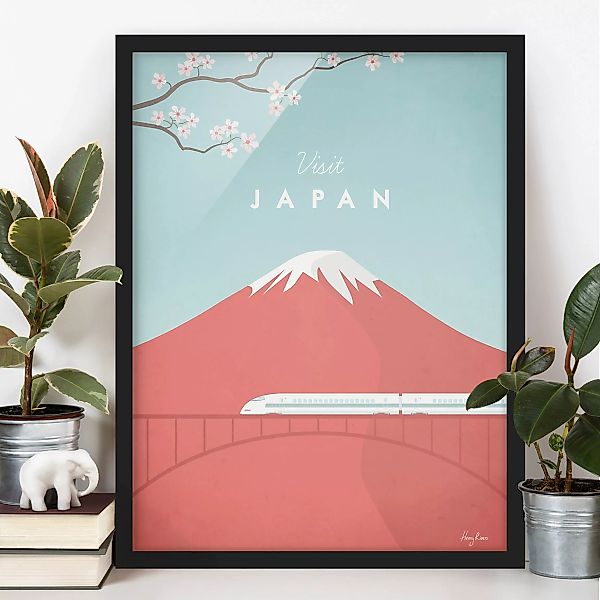 Bild mit Rahmen Architektur & Skyline - Hochformat Reiseposter - Japan günstig online kaufen
