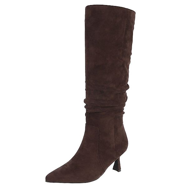Ital-Design Elegante Overknee-Stiefel mit Stiletto Absatz günstig online kaufen