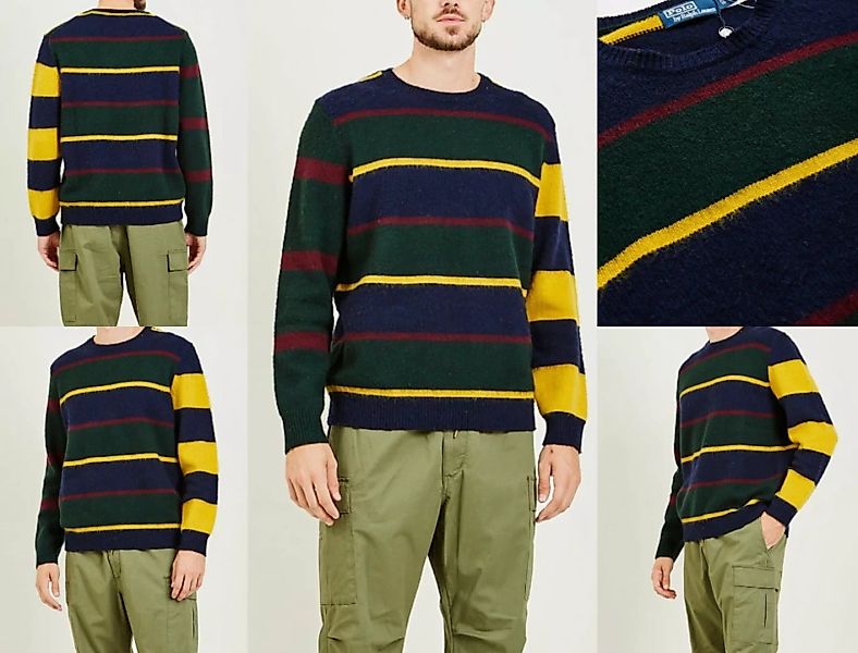 Ralph Lauren Strickpullover POLO RALPH LAUREN Stripe Patchwork Sweater Gest günstig online kaufen