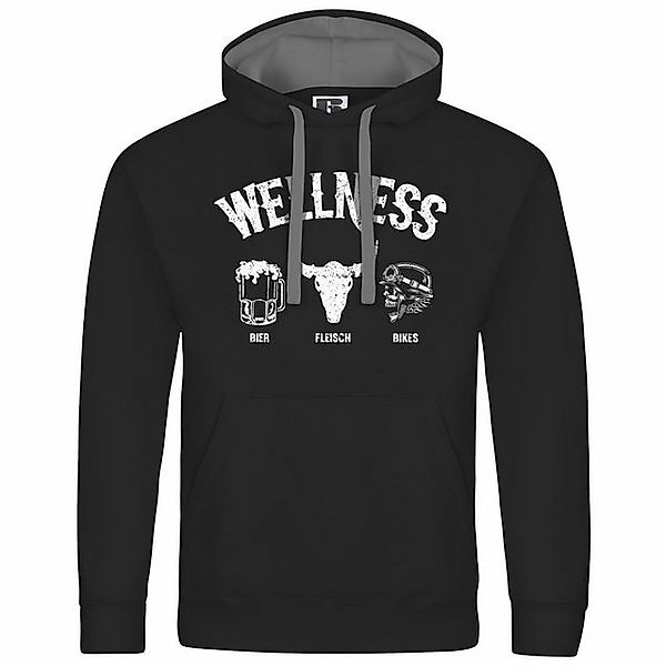 deinshirt Kapuzenpullover Herren Kapuzenpullover Wellness für Biker Mit Pri günstig online kaufen